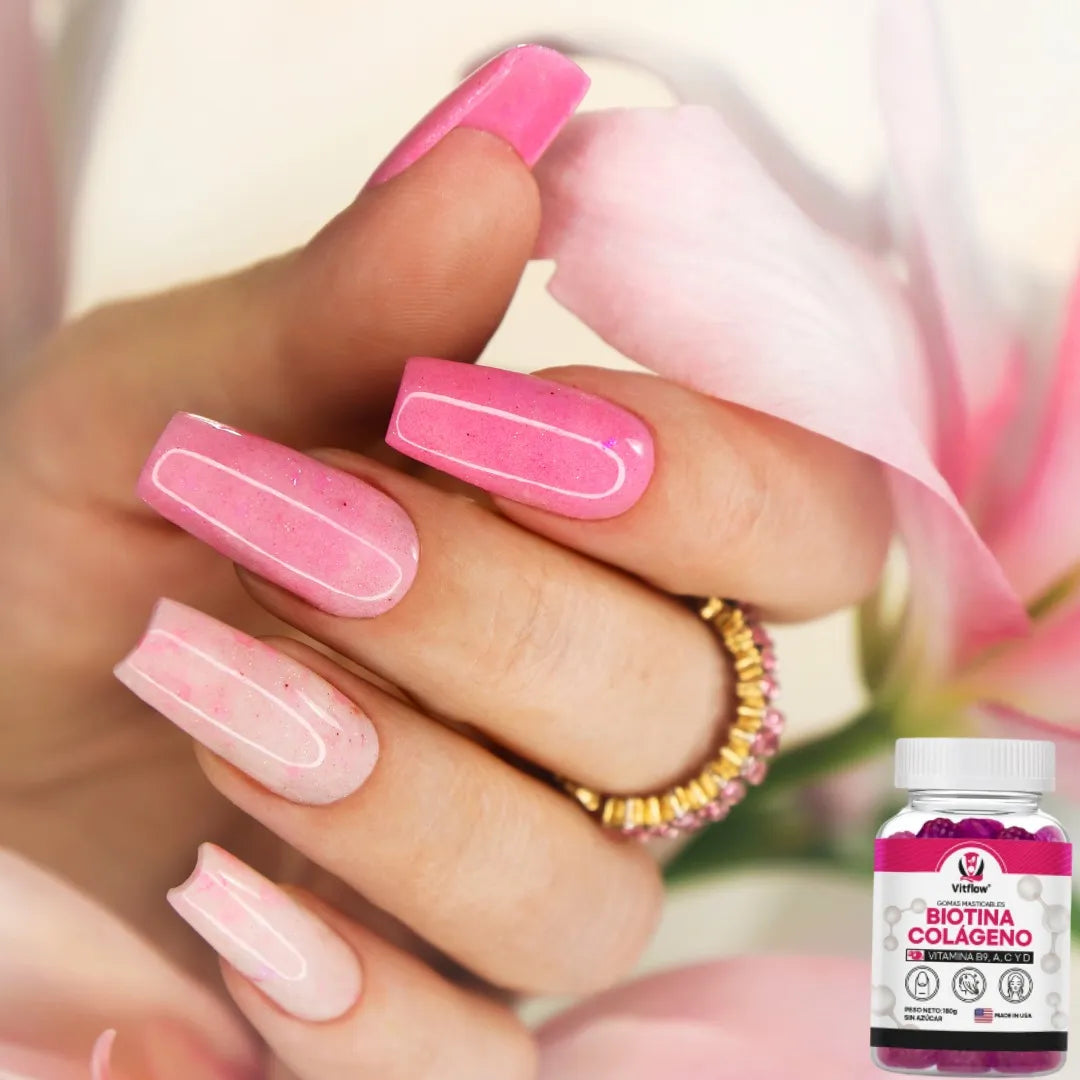 Gomitas Biotina Con Colágeno Vitamina B9, A, C Y D