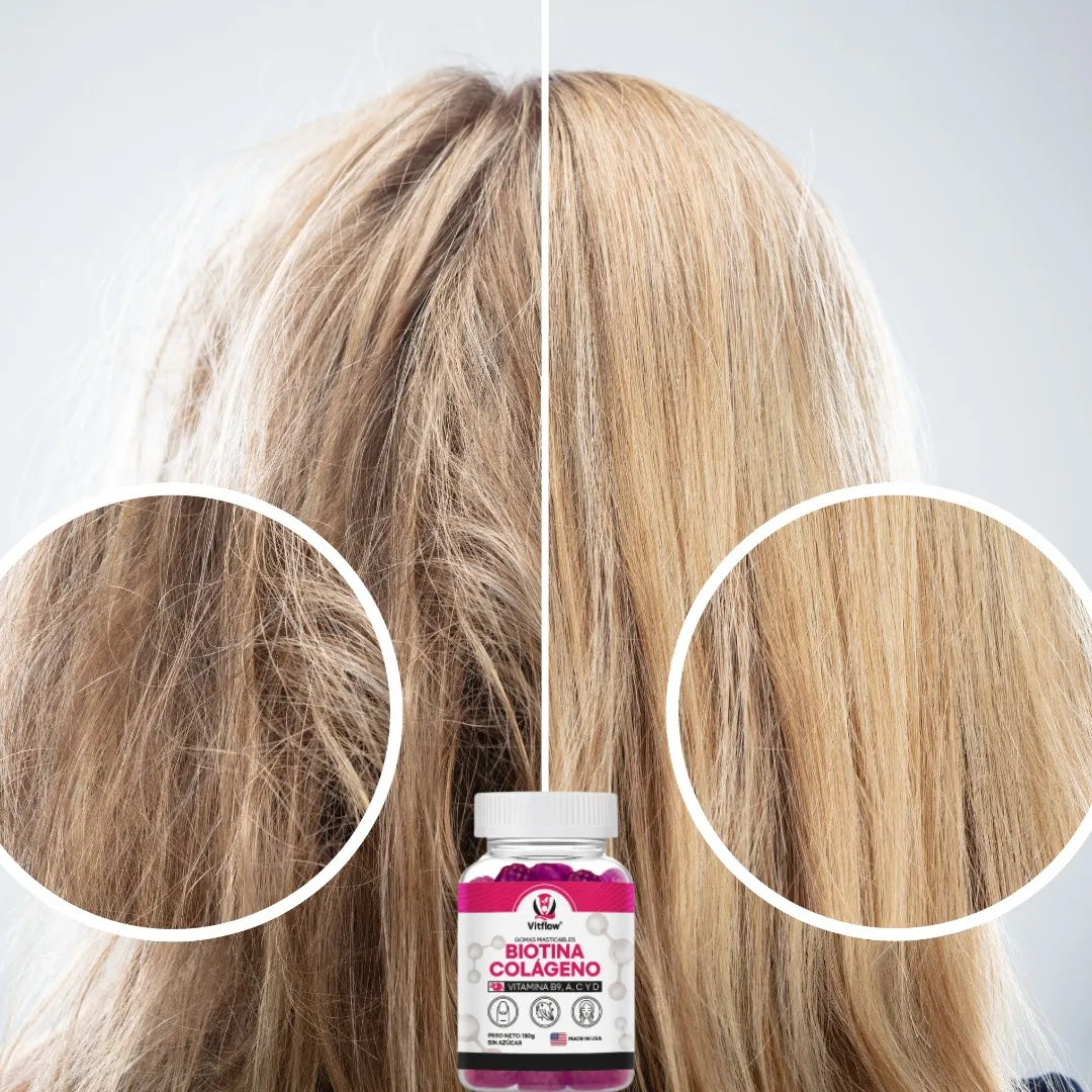 Gomitas Biotina Con Colágeno Vitamina B9, A, C Y D