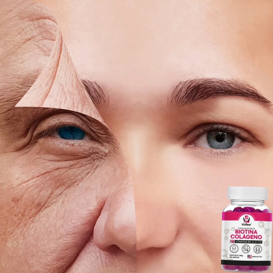 Gomitas Biotina Con Colágeno Vitamina B9, A, C Y D